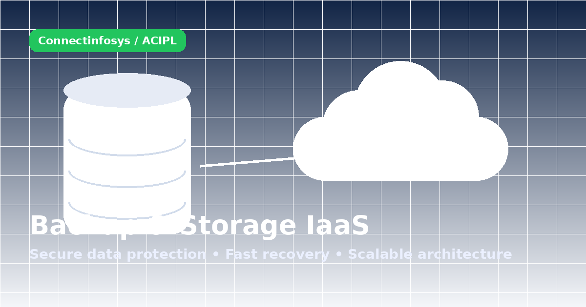 Backup and storage IaaS, IT Infrastructure as a Service